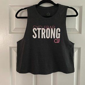 Cyclebar Cropped Muscle Tee